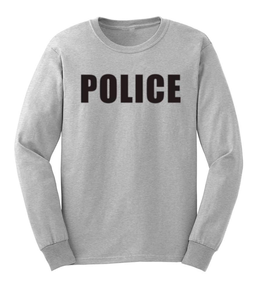 Mens Police Long Sleeve T Shirts Casual Men Tee Zelite