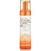 GIOVANNI 2Chic Ultra Volume Mousse for Fine & Thin Hair - Volumizing Hair Foam for Women & Men, Foaming Texture for Defining & Enhancing - Papaya & Tangerine, 7 fl oz (Pack of 1)