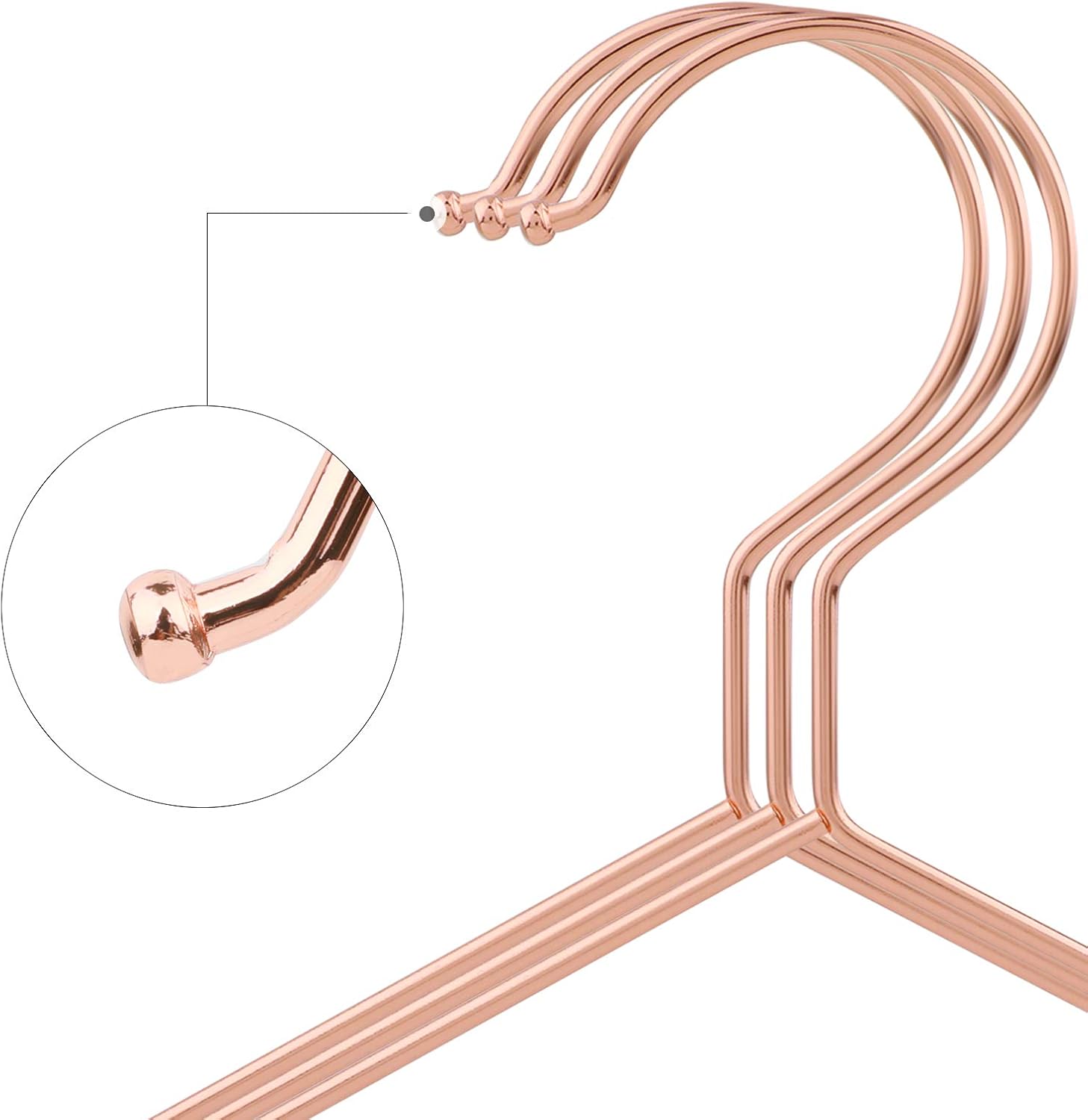 SONGMICS CRI45R-20 20 piece Children’s/Baby Rose Gold Metal Clothes Hangers 35 cm - Image 5