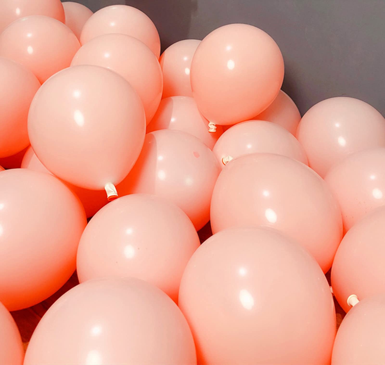 100 Pcs 5 Inch Orange Mini Macaron Pastel Latex Balloon,Romantic Baloon Decorative Latex Balloons for Valentines Baby Shower Birthday Party Wedding Engagement Anniversary Xmas Festival Decor Supplies