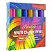 Kyerivs Hair Chalk Hair Pastels 6 Color Metallic Glitter Temporary Hair Color, No Mess, Built in Sealant, Works on All Hair Colors