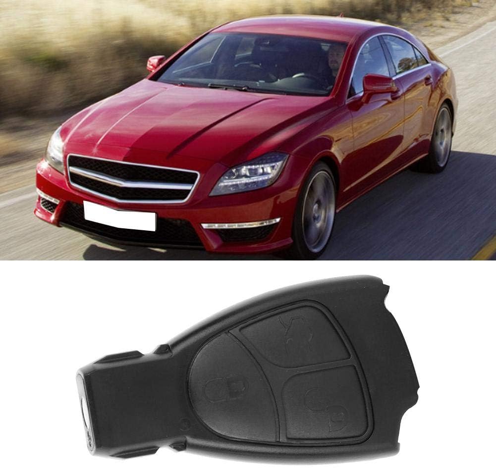 Key Fob Shell Case 3 Buttons Car Remote Key Fob Shell Case Cover Black Replacement Fit for C E ML S CLK CL - Image 4