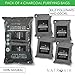 Charcoal Air Purifying Bags -4 pk - Natural Bamboo Purifier and Dehumidifier for Cars, Closets and Pet Homes- Absorbs and Removes Odors and Mildew - Lasts up to 2 Years - By Natroair