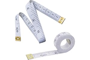 2 Pack Body Measuring Tape, Aceple Soft Tape Measure for Body, Double Scale 60inch/150cm Body Sewing Flexible Ruler for Fabri