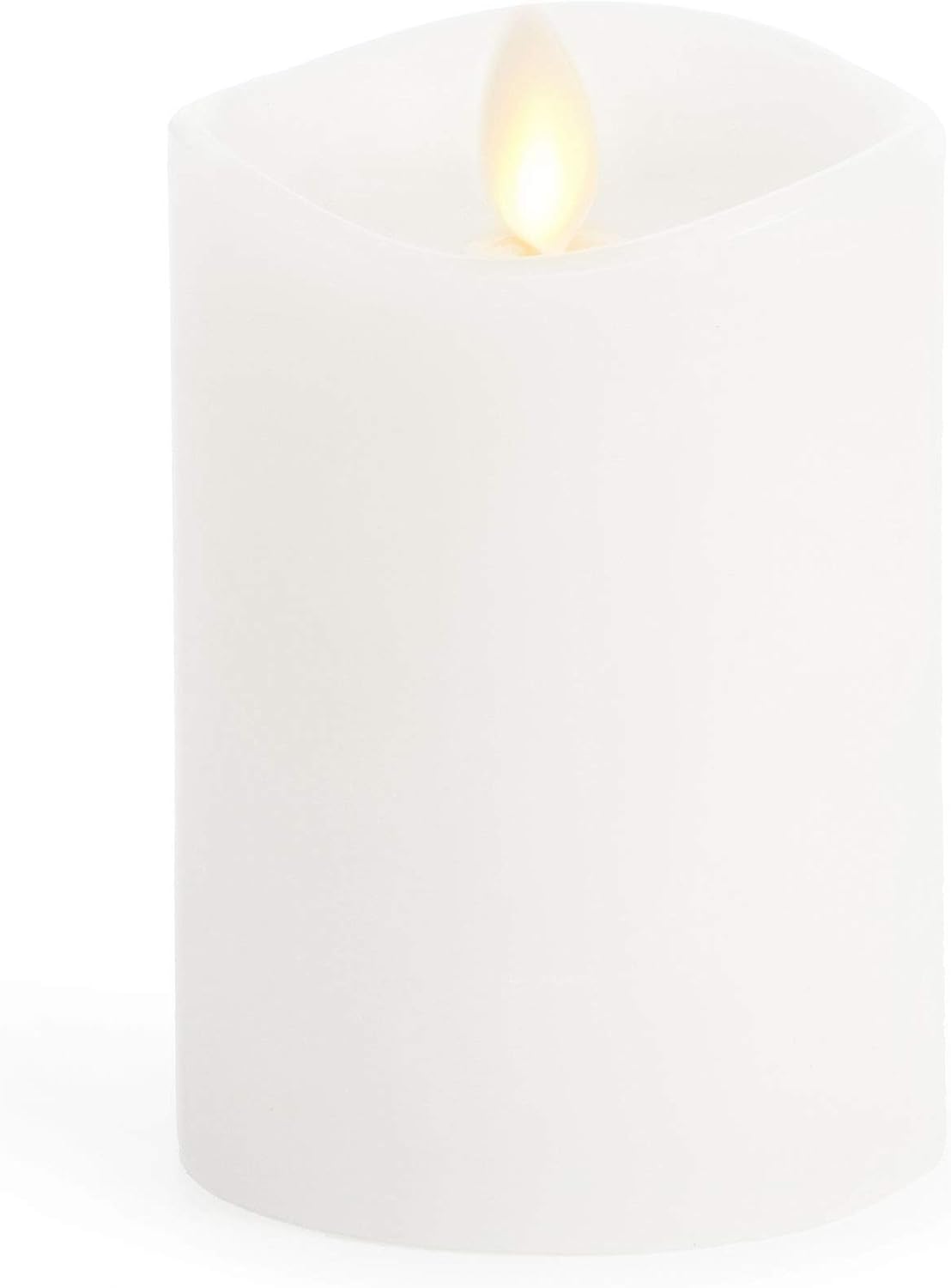 Luminara Flameless Pillar Candle, Small (4.5 inches, Unscented) Real