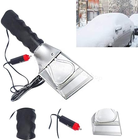Amazon 12v 車 自動 電気加熱 フロントガラス 氷 雪 スクレーパー クリーニング シャベル 冬 洗車 お手入れ用品 車 バイク