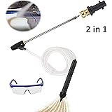 AgiiMan Pressure Washer Sandblasting Kit - 3200 PSI Sand Blaster Gun Attachment, 2 in 1 Quick Connector with Karcher Adaptor
