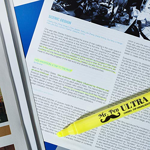 Mr. Pen Yellow Highlighters, Tank Style Highlighter, Pack of 20