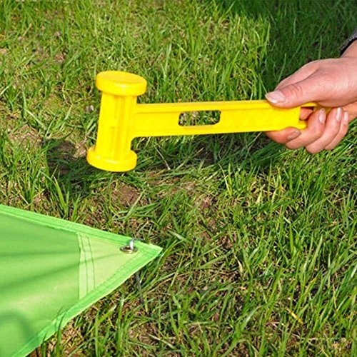 Tent Peg Hammer Mallet With Peg Remover/Extractor 10 Inch Rust