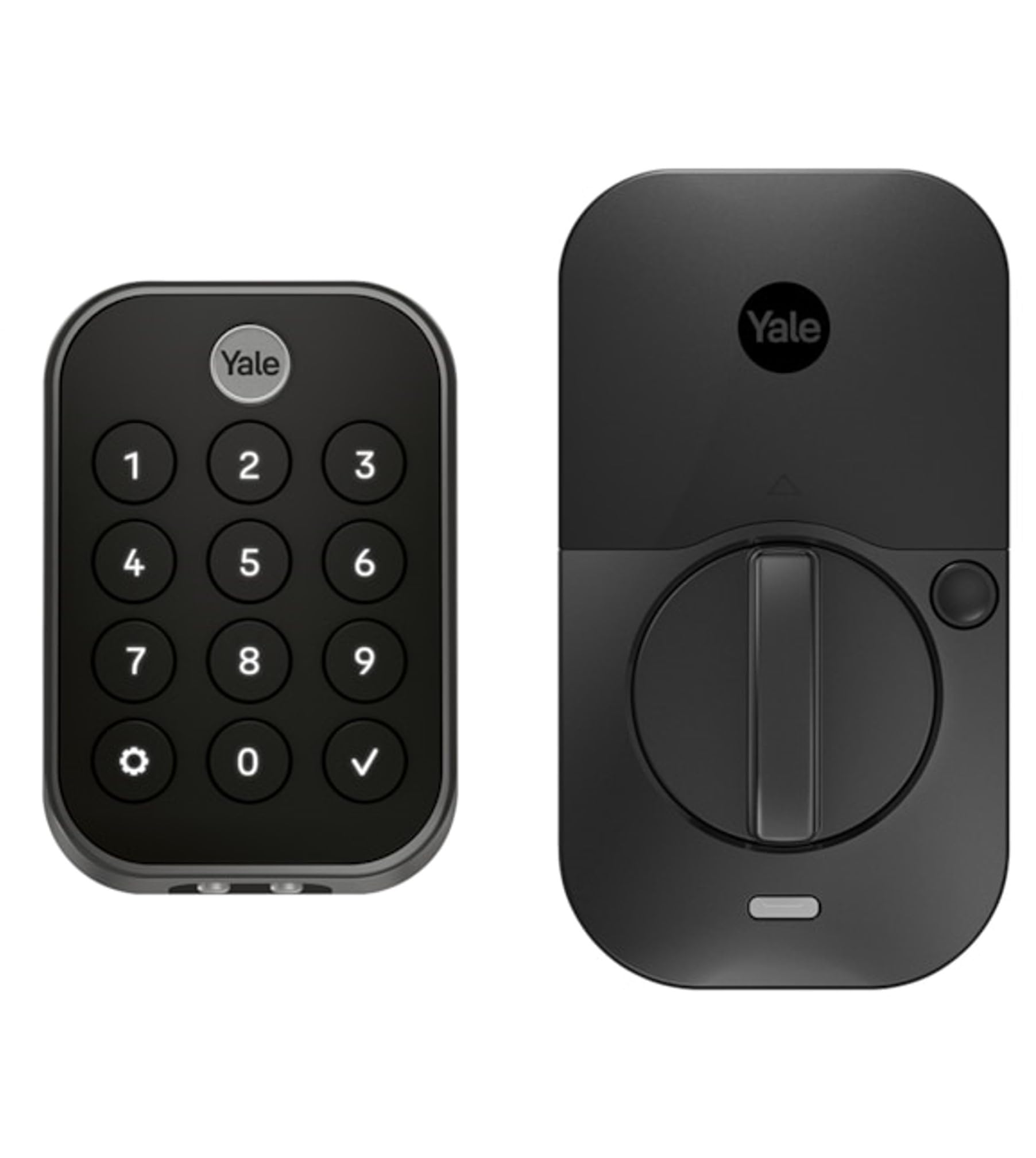Photo 1 of Yale Assure Lock 2 Touch Deadbolt, Black Suede Smart Keyless Entry Door Lock with Z-Wave (ZW3) Connected Touch Keypad and Fingerprint Scanner, YRD450-F-ZW3-BSP