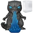POP Godzilla vs Kong - Godzilla Heat Ray (Fire Breathing) Funko Pop! Vinyl Figure (Bundled with Compatible Pop Box Protector Case), Multicolor, 3.75 inches