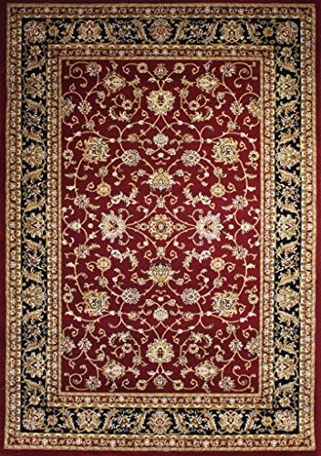 KILIM Boho Burgundy Floral Vintage Style Area Rug Clearance Soft and Durable Pile. Size Option , 5'X7'