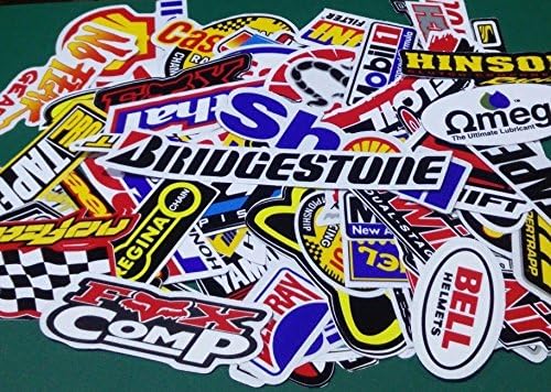 Lot of 50 Pcs Random Car Racing Stickers