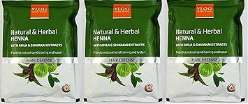 VLCC HEENA - HAIR DEFENCE PACK OF 3 (100G EACH)