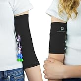 Mighty Well PICCPerfect PICC Line Cover: Soft Touch Double Layer PICC Line Arm Cover | Solid Black, Large