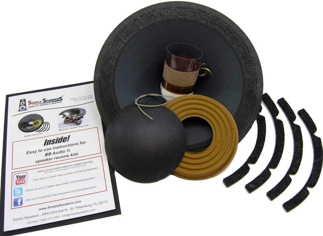 10 inch subwoofer recone kit
