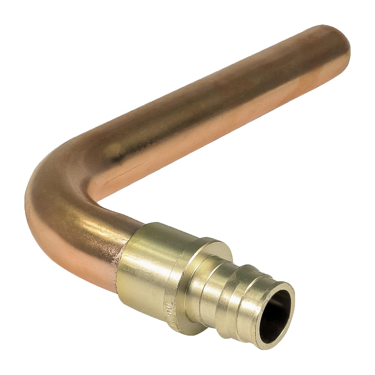 Photo 1 of Pex-A Expansion Copper Stub Out Elbow 1/2" x 3-1/2" x 8", F1960 Stub Out Elbow Fitting No Lead Brass, For Use in Pex-A-Tubing Connection