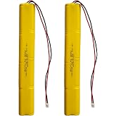 GSUIVEER 9.6V 900mAh Exit Sign Emergency Light Battery Compatible with BBAT0043A BAT9.6V700 BBAT0044A BAA-96 Unitech ELB-B003 ELBB003 Lithonia ELB-B004 ELBB004 OSI OSA228 DANTONA CUSTOM-306-U (2 Pack)