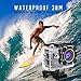 GBB 4K Action Camera, Sony Sensor HD 12MP 170 Degree Ultra Wide Angle 2 Inch LCD Screen Wifi Waterproof Sports Cam Underwater DV Camcorder with 2 Rechargeable Batteries and Full Accessories Kits