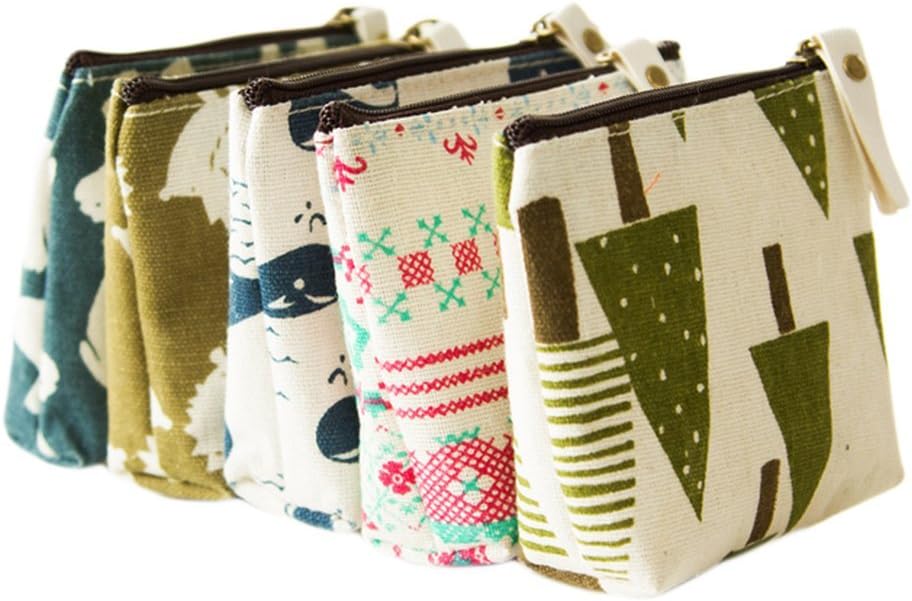 BIGBOBA Women Girl Portable Zipper Sanitary Pad Bag Waterproof Sanitary Napkin Organizer Holder Makeup Coin Pouch Small Convenience Bags
