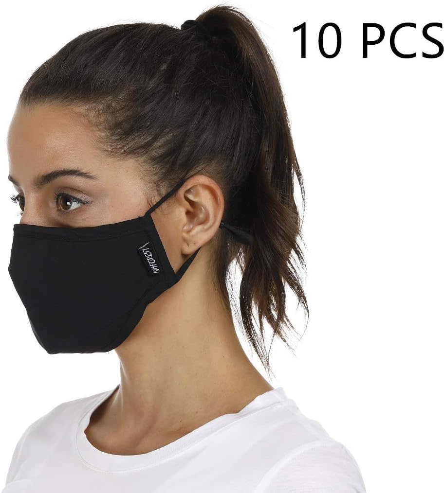 Mzar 10PCS/PAK N99 Dust Mask - Anti Air Pollution Smoke Mask - Particulate Respirator with 2 replaceable filters - Washable and Reusable Face Protection - Dustproof, Allergies, for Men Women