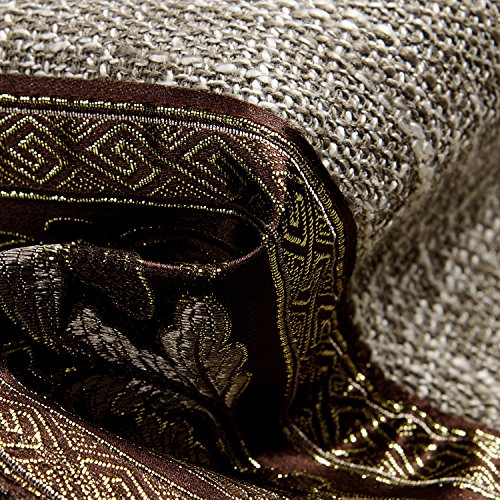 image for Dreaming Casa Solid Curtains Polyester Window Treatment 2 Tone Stitchi