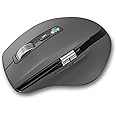 INFINMIND Wireless Bluetooth Side Scroll Mouse with Multi-Device, Ergonomic Computer Mice with Smart Flying Scroll, Quiet Click for Computer, Laptop, iPad, Tablet, MacBook (Grey)