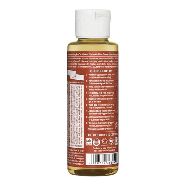 DR. BRONNER’S – PURE-CASTILE LIQUID SOAP (EUCALYPTUS, 4 OUNCE) – MADE WITH ORGANIC OILS, 18-IN-1 USES: FACE, BODY, HAIR, LAUNDRY, PETS AND DISHES, CONCENTRATED, VEGAN, NON-GMO