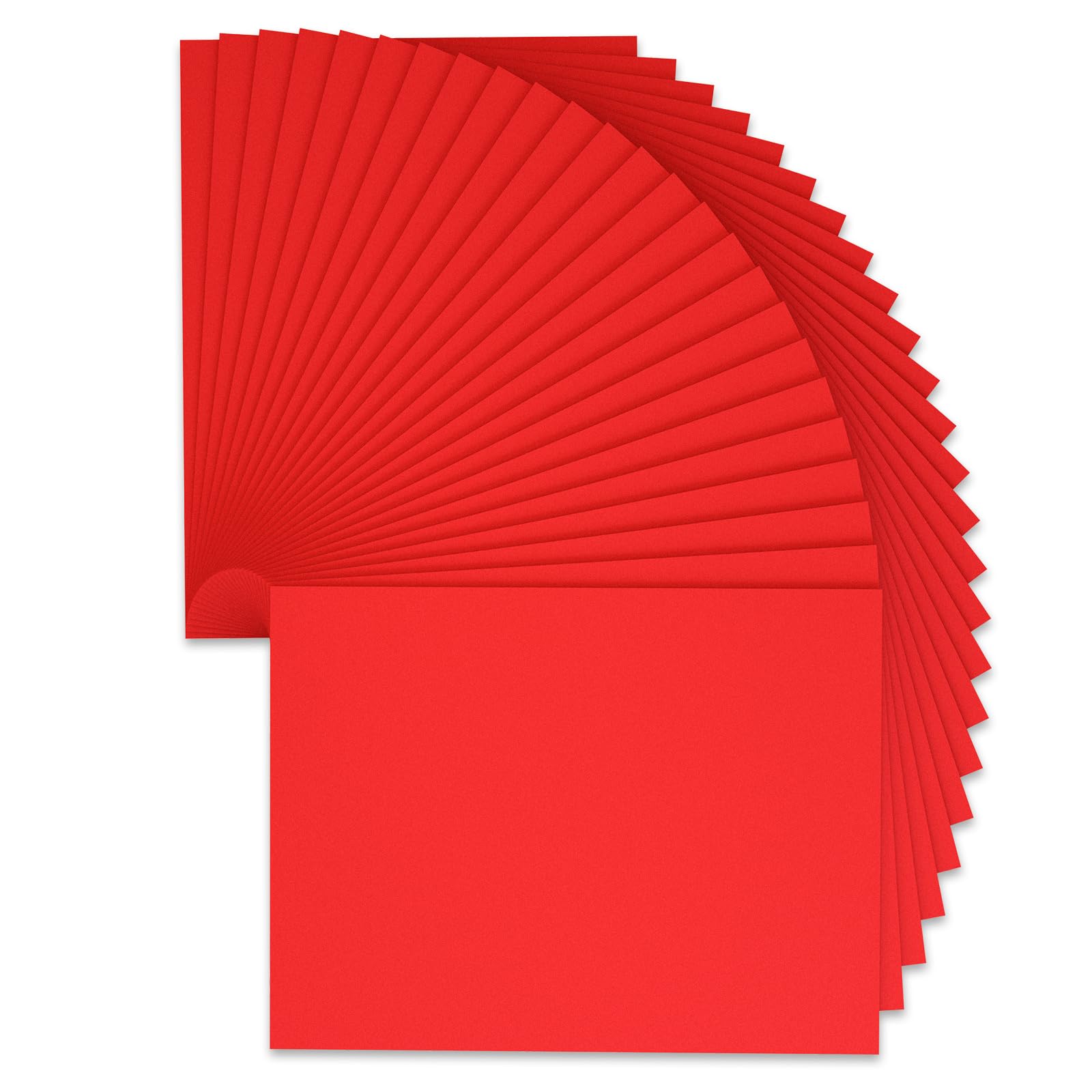 9 x 12 Inch Red Foam Sheets Crafts, 2mm Thick. 25 Pack Premium Red Foam Papers Set, for Crafting,Cosplay,DIY Project,Classroom, Scrapbooking, 3D Card Making