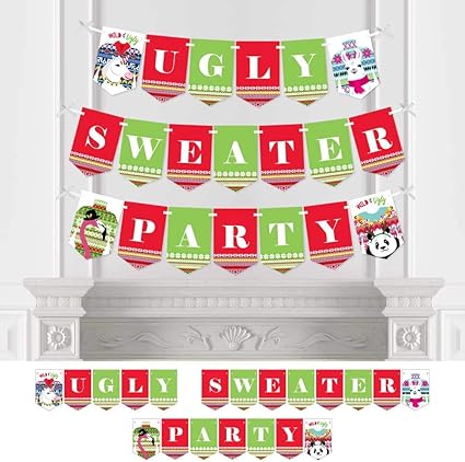 Amazon Com Big Dot Of Happiness Wild And Ugly Sweater Party
