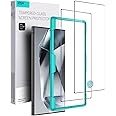 ESR for Samsung Galaxy S24 Ultra Screen Protector, 2pcs HD Tempered Glass with Easy Installation Frame for Samsung Galaxy S24 Ultra, Military-Grade Protection, Ultra Tough, Scratch Resistant
