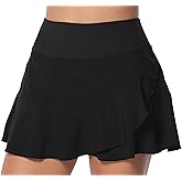 Sunzel Women's Tennis Skirt with Built-in Shorts Pleated High-Waisted Athletic Skort with Pockets & Tummy Control for Golf