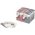 Regal Games Jumbo Playing Cards Set for Adults & Professionals - 6 Red & 6 Blue Large Print Deck of Cards - Blackjack, Euchre, Canasta, Poker Cards - Fun & Travel Playing Cards (12 Pack)