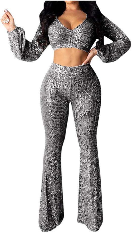 white sequin crop tops