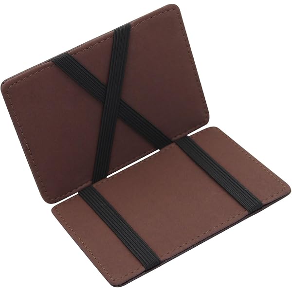 MaiSoli Vintage Magic Wallet – Slim Leather Wallet With Card Pockets, Brown