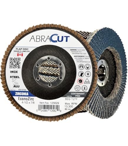 NEIKO 11107A 10 Pack Aluminum Oxide Flap Discs 4-1/2 For Angle Grinder, 60 Grit Flapper Wheel Flat T27 Grinding Wheel 4 5 Inch Flap Disc 7 8 Arbor Grindin - View #13