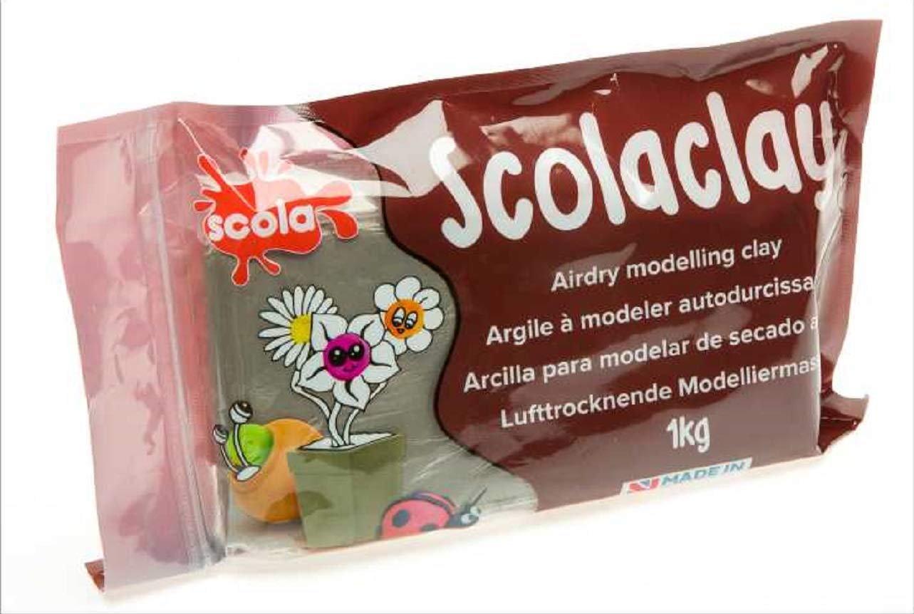 Scola 1KG Air Drying Craft Clay (Stone)