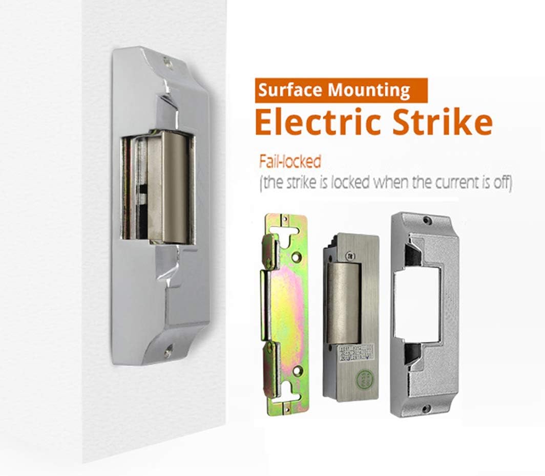 Surface Mounted Electric Strike 12V DC Zinc Alloy Fail Safe Surface