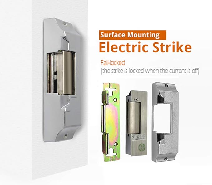 Surface Mounted Electric Strike 12V DC Zinc Alloy Fail Safe Surface