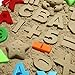 MOTION SAND Play Sand , 2.2LBS of Natural Sand and Motion Creative Learning Playset with 52 Pcs Molds Kit, Non-Toxic Sand for Kids