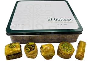 Al Bohsali 1870 - Premium Mediterranean Baklava Assorted Mix (20 Count)
