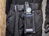 Faithfull Black Suede Leather Scaffold Level Holder for Tool Belt view 3