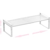 Asiingkel Multi-Functional Metal Shoe Rack, Space-Saving, Perfect for Entryway, Closet, Bathroom, etc. - Sturdy and Durable, High Weight Capacity(1PACK/White/Medium)