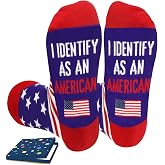 FestiVibe American Flag Socks for Men Women, American Citizenship Gifts, Patriotic Socks gifts
