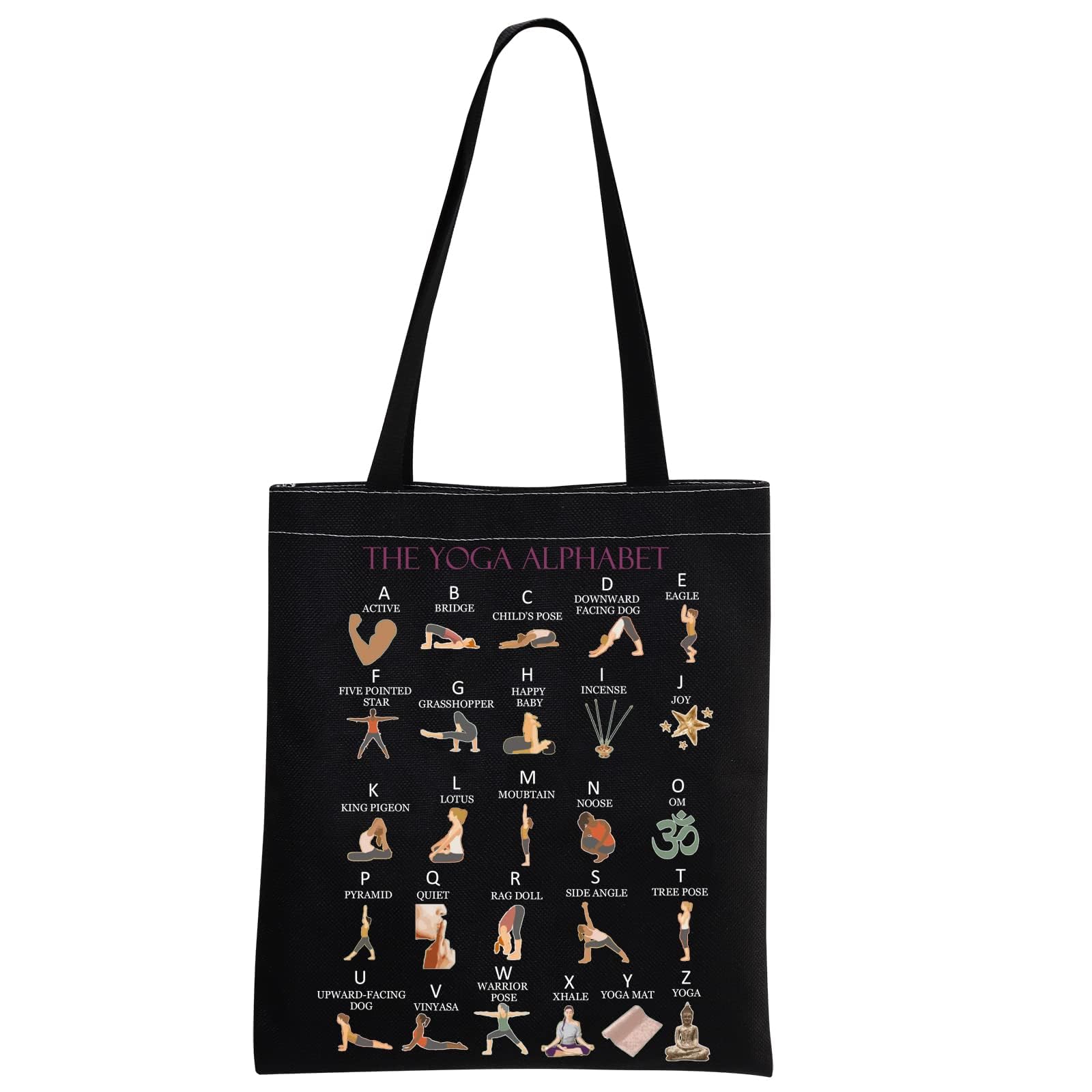 Yoga Lover Tote - Black Yoga & Meditation Gift