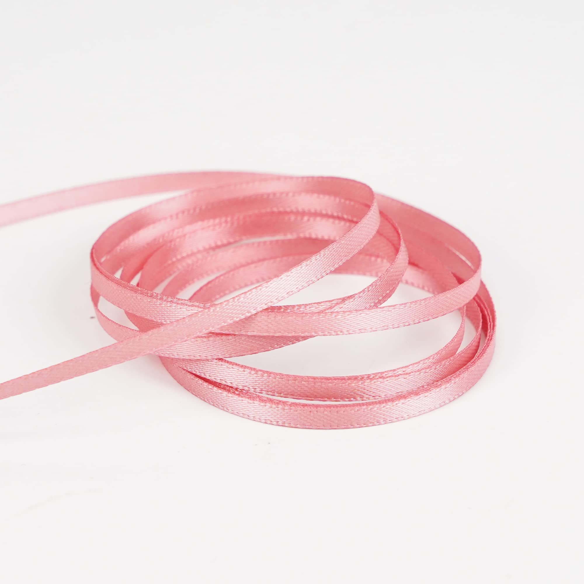 30-Pack Thin Craft Ribbon Spools - 1/8 Inch Wide, 5.5 Yards Each, 30 Colors For DIY & Lei Making