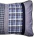 Nautica Home | Adleson Collection | 100% Cotton Quilted Accent Standard Sham, Envelope Closure, Pre-Washed for Added Softness, Easy Care Machine Washable, 20