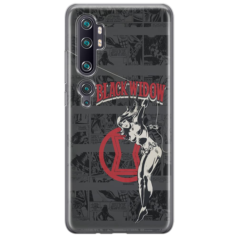 ERT GROUP mobile phone case for Xiaomi MI NOTE 10 / MI NOTE 10 PRO original and officially Licensed Marvel pattern Black Widow 006 optimally adapted to the shape of the mobile phone, case made of TPU