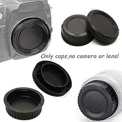 Rear Lens Cap and Front Body Cap for Nikon D850