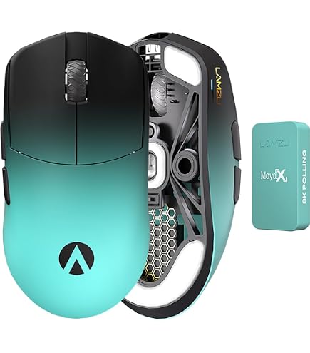 Lamzu Mouse para jogos sem fio Maya Champion Edition, ultraleve